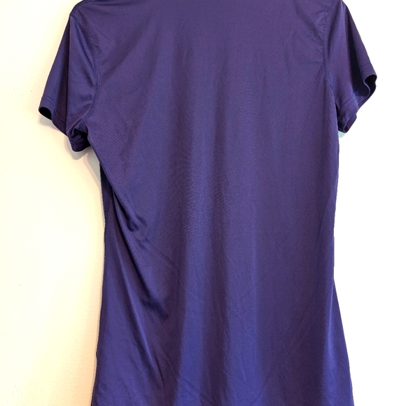Nike v neck Dri-Fit just do it purple shirt. Size medium - Picture 2 of 4